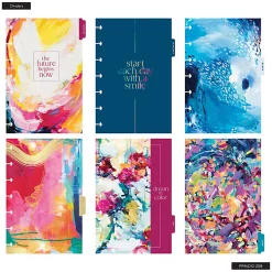 Happy Planner Monthly/Weekly Mini Disc-Bound Academic Planner, 4-5/8" x 7", Abstract Expression, July 2026 to June 2027, Total Quantity 1