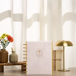Happy Planner Monthly/Weekly Classic Disc-Bound Academic Planner, 7" x 9-1/4", Dreamy Palms Ivory, July 2026 to June 2027, Total Quantity 1
