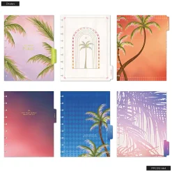 Happy Planner Monthly/Weekly Classic Disc-Bound Academic Planner, 7" x 9-1/4", Dreamy Palms Ivory, July 2026 to June 2027, Total Quantity 1