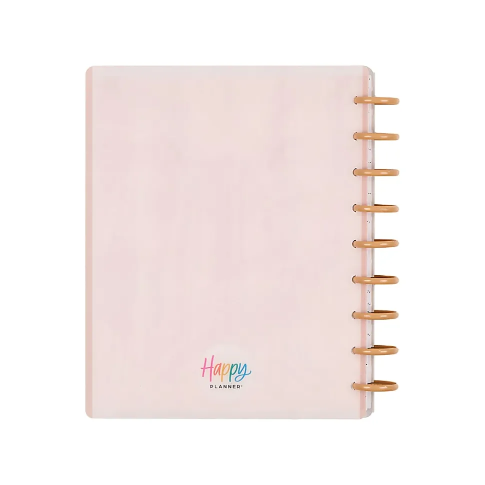 Happy Planner Monthly/Weekly Classic Disc-Bound Academic Planner, 7" x 9-1/4", Dreamy Palms Ivory, July 2026 to June 2027, Total Quantity 1