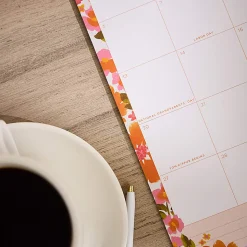 Happy Planner Organized 12-Month Wall Calendar, 14” x 12”, Sunshine Florals, July 2026 To June 2027, CWDS12-002, Total Qty 1