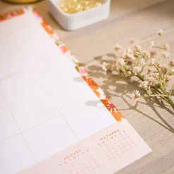 Happy Planner Organized 12-Month Wall Calendar, 14” x 12”, Sunshine Florals, July 2026 To June 2027, CWDS12-002, Total Qty 1