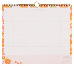 Happy Planner Organized 12-Month Wall Calendar, 14” x 12”, Sunshine Florals, July 2026 To June 2027, CWDS12-002, Total Qty 1