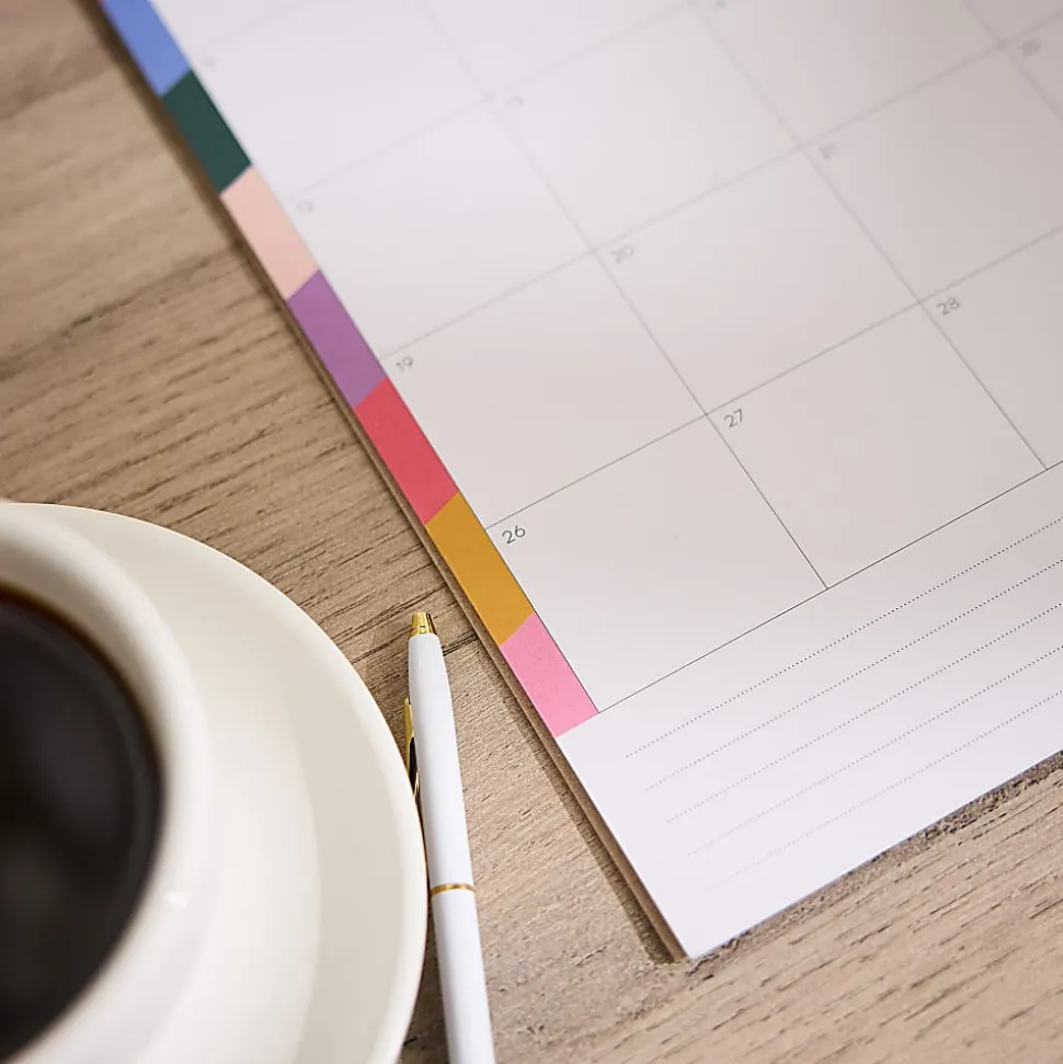 Happy Planner Organized 12-Month Wall Calendar, 14” x 12”, Color Form, July 2026 To June 2027, CWDS12-002, Total Qty 1