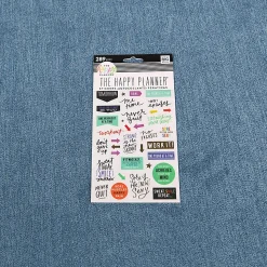Happy Planner Stickers, 9-1/8" x 4-13/16", Fitness, Pack Of 5 Sticker Sheets