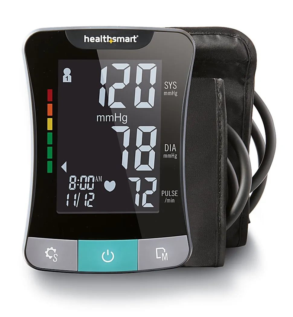 HealthSmart® Premium Talking Automatic Digital Blood Pressure Monitor With Standard And Large Cuffs