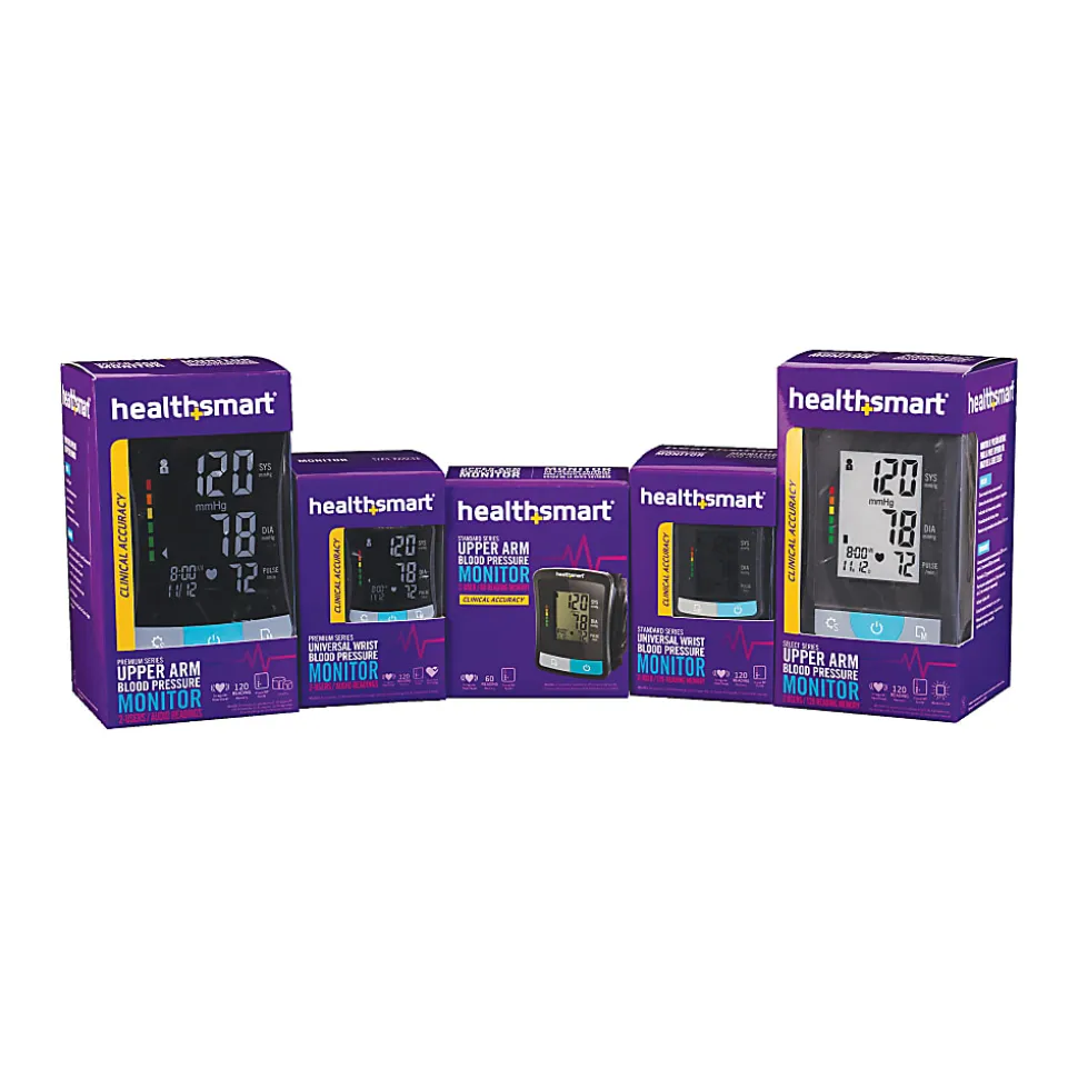 HealthSmart® Premium Talking Automatic Digital Blood Pressure Monitor With Standard And Large Cuffs