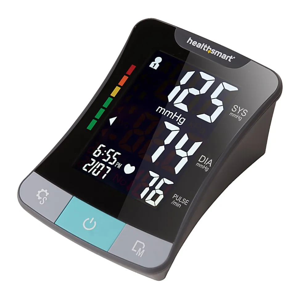 HealthSmart® Premium Talking Automatic Digital Blood Pressure Monitor With Standard And Large Cuffs