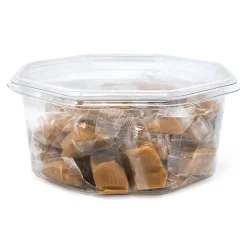 Heavenly Caramels Soft And Delicious Vanilla Sea Salt Caramels, 0.4 Oz, Tub Of 45 Pieces