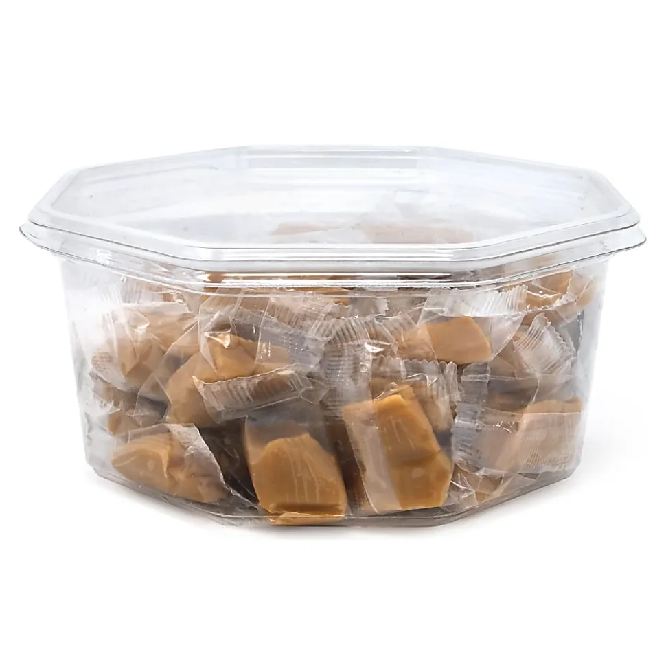 Heavenly Caramels Soft And Delicious Vanilla Sea Salt Caramels, 0.4 Oz, Tub Of 45 Pieces