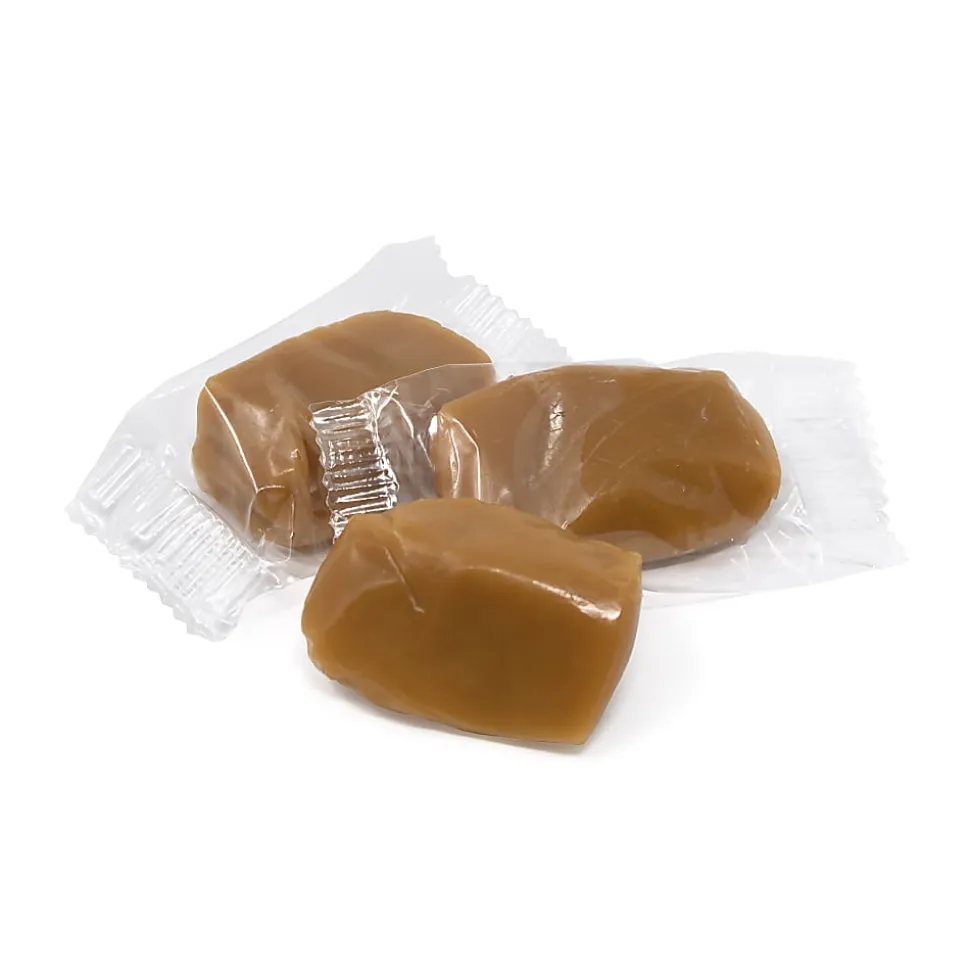 Heavenly Caramels Soft And Delicious Vanilla Sea Salt Caramels, 0.4 Oz, Tub Of 45 Pieces