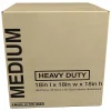 Heavy-Duty Corrugated Moving Box, 18"H x 18"W x 18"D, Kraft