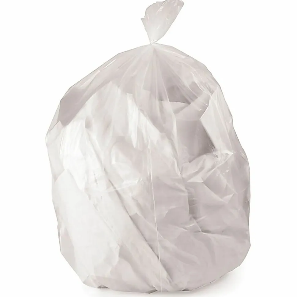 Heritage Accufit Can Liners, 23 Gallon, 0.9 Mil, Clear, Box Of 50