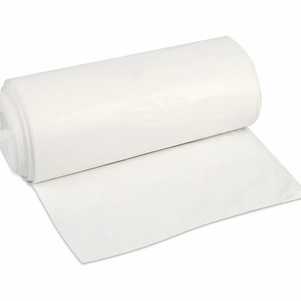 Heritage Accufit Can Liners, 44 Gallon, 0.9 Mil, Clear, Box Of 50