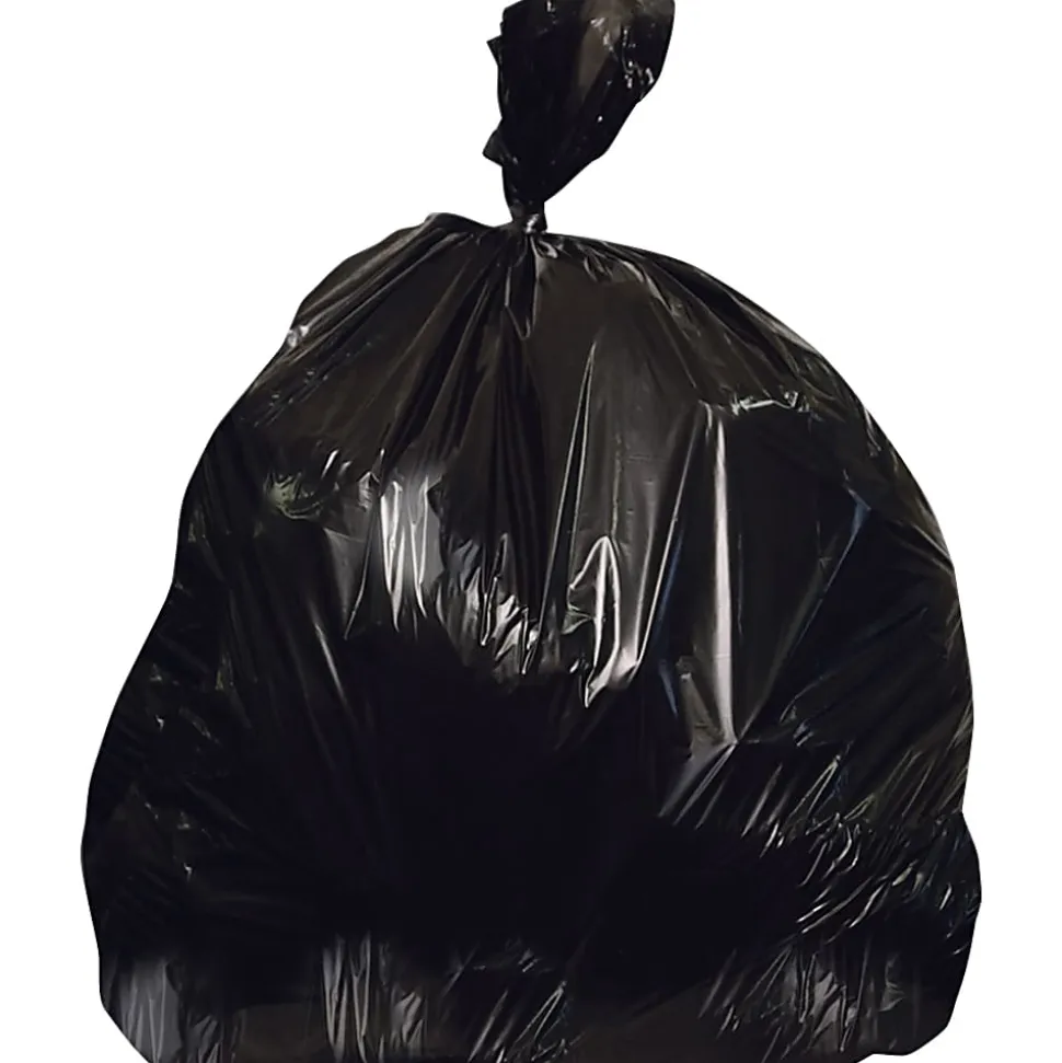 Heritage Linear Low Density Can Liners, 0.7-mil, 16 Gallons, 32" x 24", Black, Case Of 500 Liners