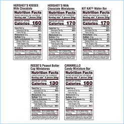 Hershey Assorted Minis Value Pack, 57.18 oz, 210 ct