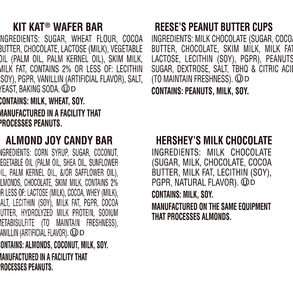 Hershey's All Time Greats Snack-Size Assortment, 15.57 oz, Pack of 2 Bags