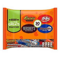 Hershey's All Time Greats Snack-Size Assortment, 15.57 oz, Pack of 2 Bags