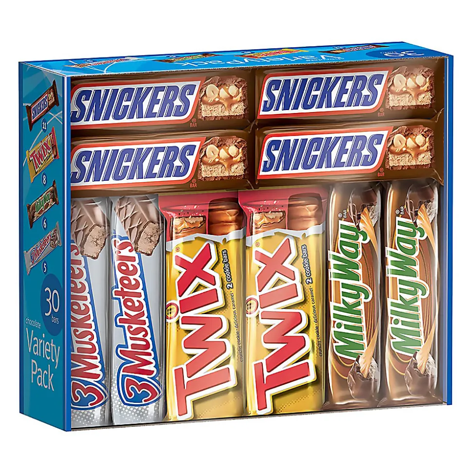 Hershey's® Chocolate Full-Size Variety Pack/Mars Chocolate Full-Size Variety Pack Bundle
