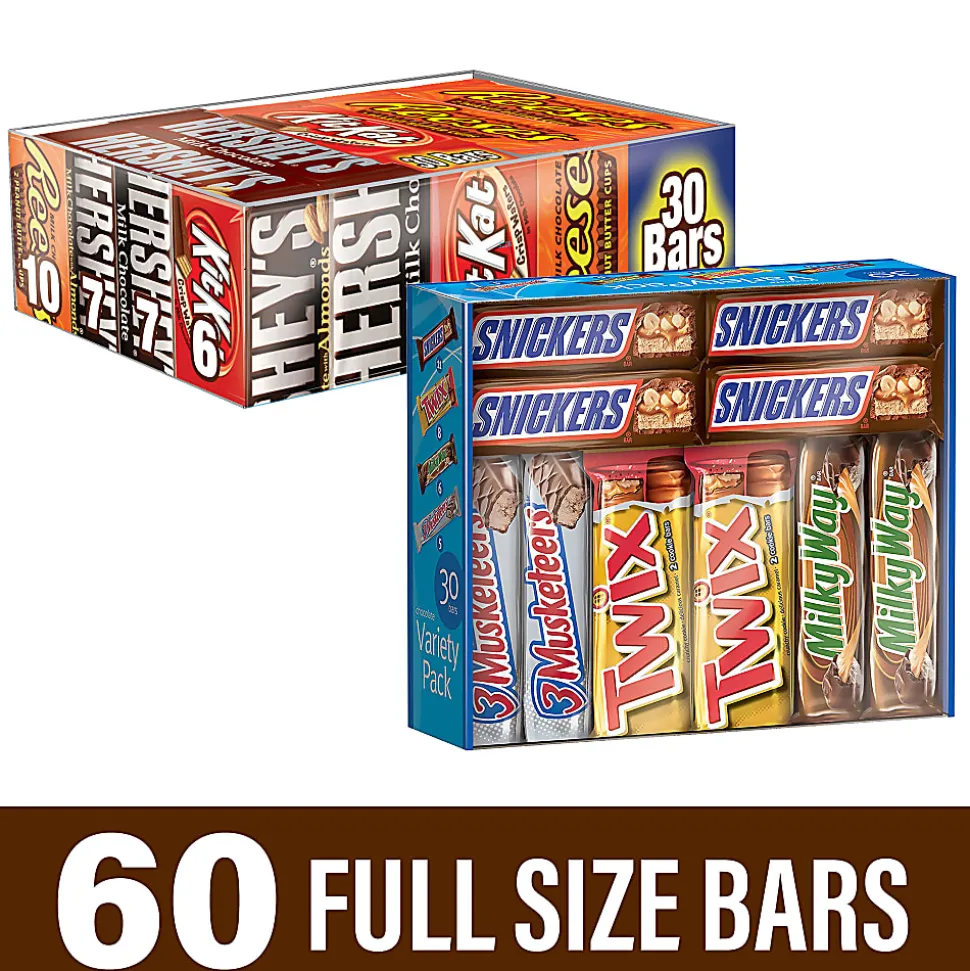 Hershey's® Chocolate Full-Size Variety Pack/Mars Chocolate Full-Size Variety Pack Bundle