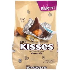 HERSHEY'S KISSES Milk Chocolate with Almonds Candy, 26.5 oz