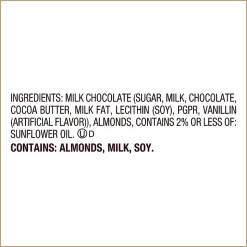 HERSHEY'S KISSES Milk Chocolate with Almonds Candy, 26.5 oz