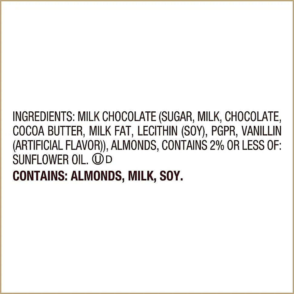 HERSHEY'S KISSES Milk Chocolate with Almonds Candy, 26.5 oz