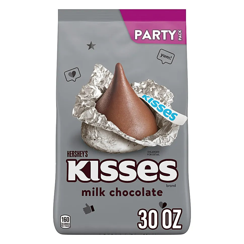 HERSHEY'S KISSES Milk Chocolate Candy, 30 oz