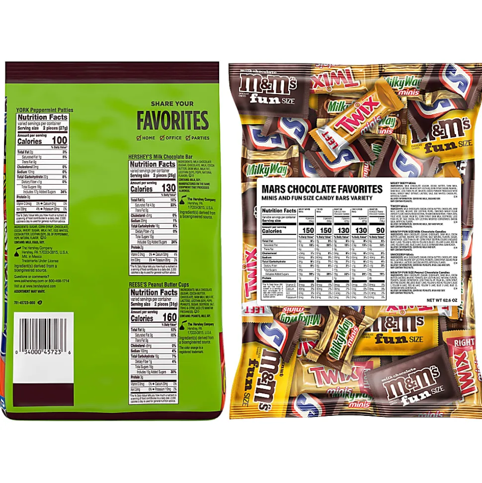 Hershey's® Milk Chocolate Assortment/Mars Chocolate Favorites Bundle