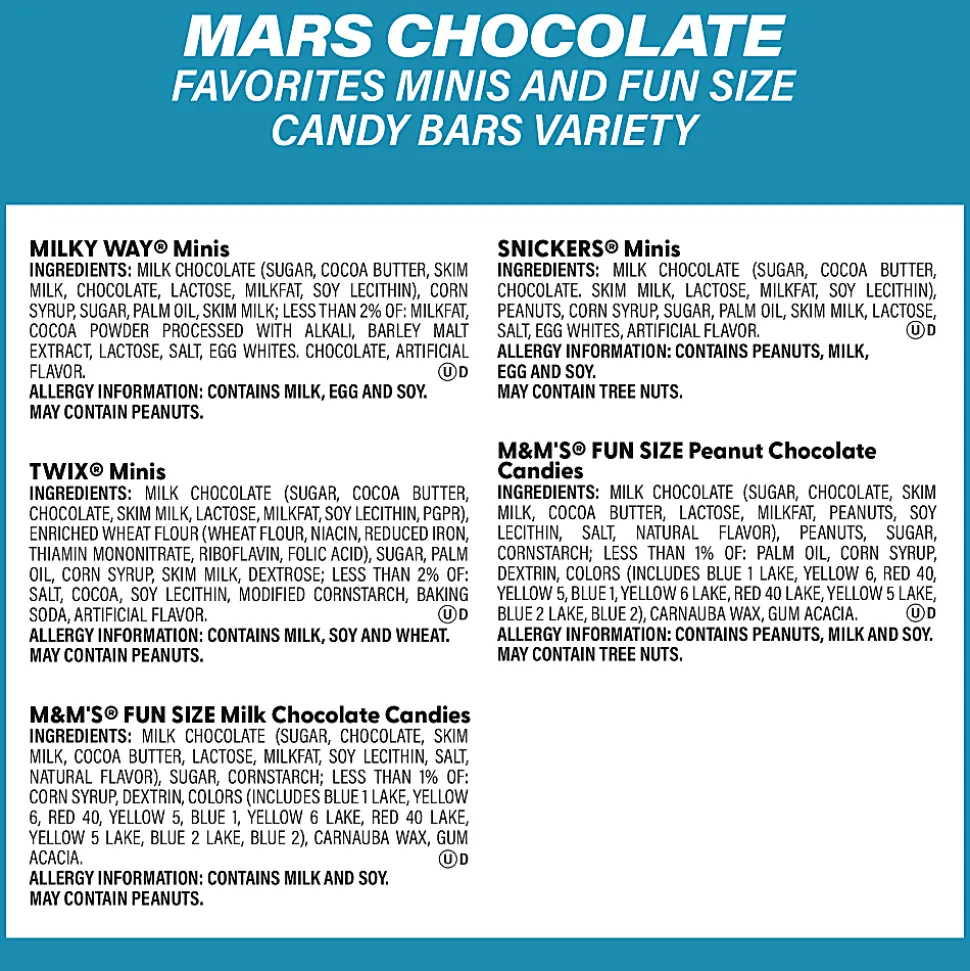 Hershey's® Milk Chocolate Assortment/Mars Chocolate Favorites Bundle