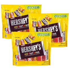 HERSHEY'S Miniatures Chocolate Candy Assortment, 9.3 oz, 3 Pack
