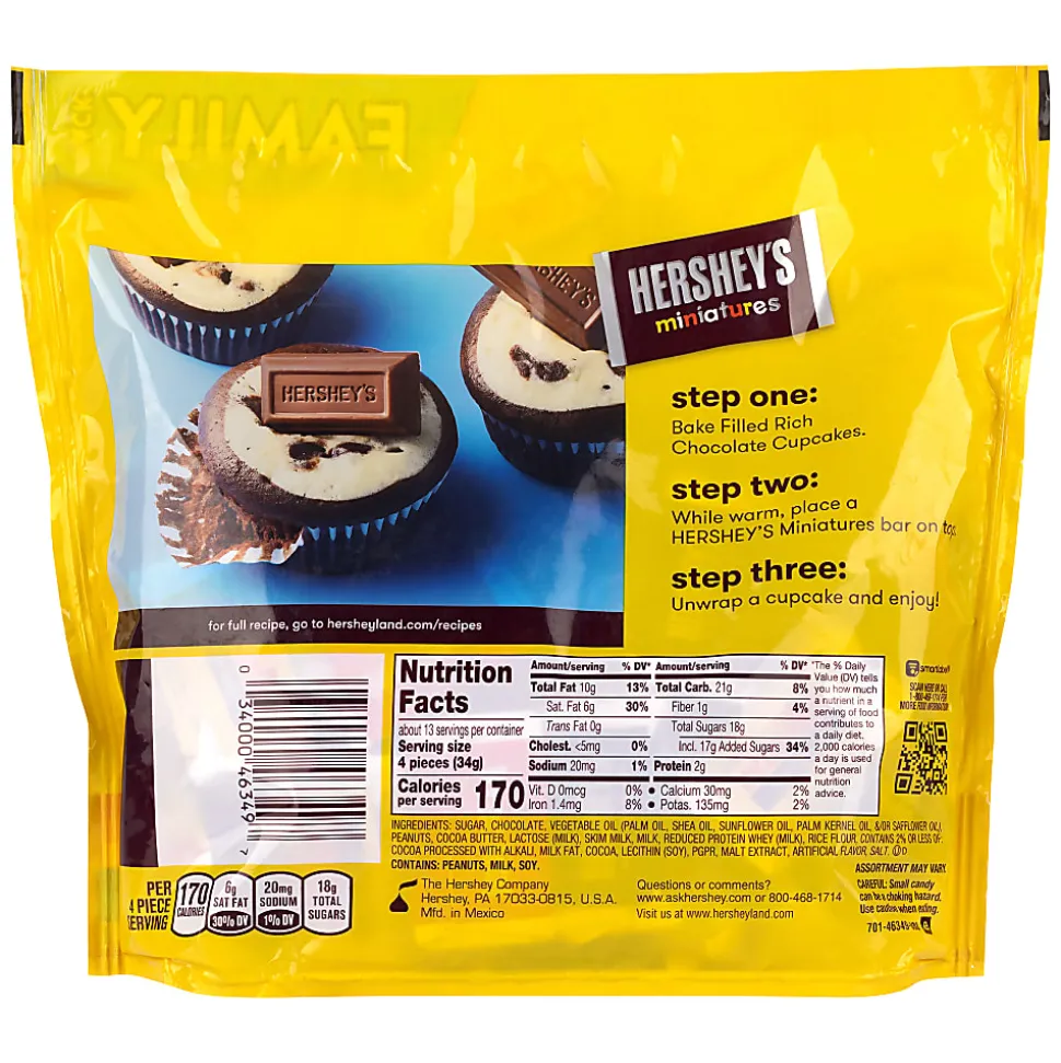 HERSHEY'S Miniatures Chocolate Candy Assortment, 15.9 oz