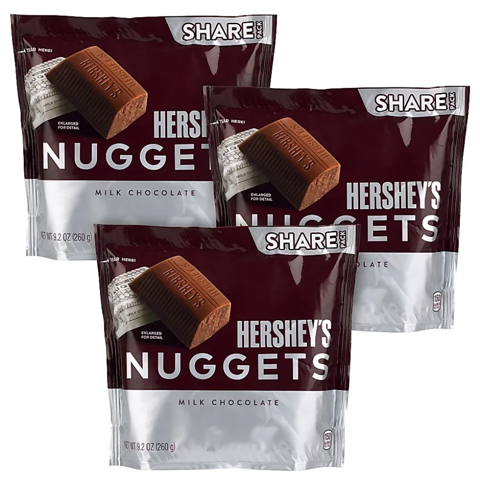 HERSHEY'S NUGGETS Milk Chocolate Candy, 9.2 oz, 3 Pack