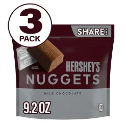 HERSHEY'S NUGGETS Milk Chocolate Candy, 9.2 oz, 3 Pack