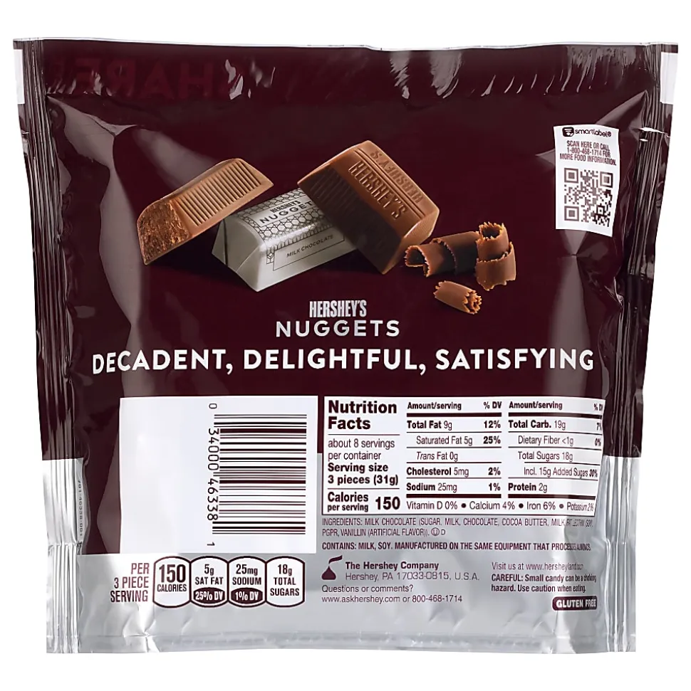 HERSHEY'S NUGGETS Milk Chocolate Candy, 9.2 oz, 3 Pack