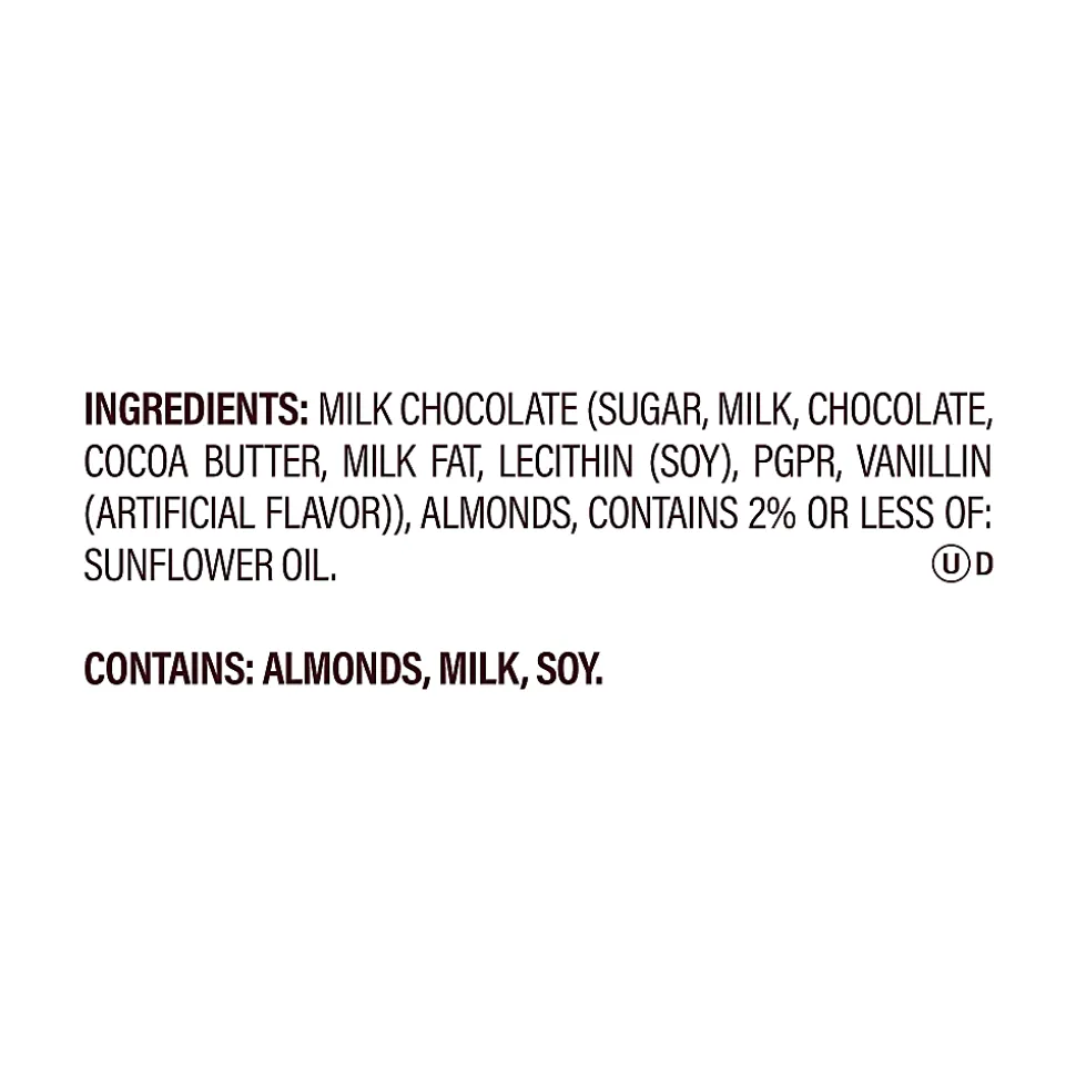 HERSHEY'S NUGGETS Milk Chocolate with Almonds Candy, 8.8 oz, 3 Pack