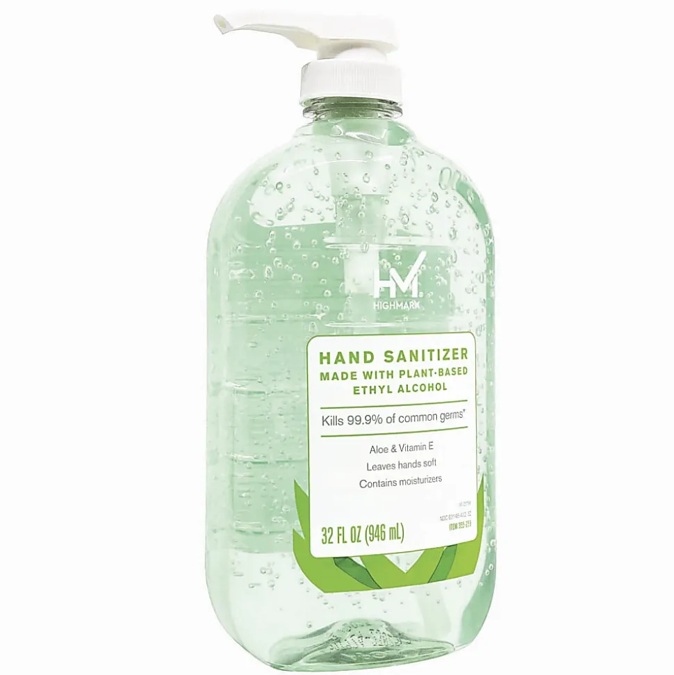 Highmark® Advanced Hand Sanitizer, Aloe, 32-Oz Bottle