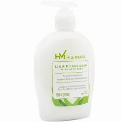 Highmark® Aloe Liquid Hand Soap, Floral Scent, 7.5 Oz, White, Case Of 6 Bottles