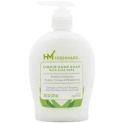 Highmark® Aloe Liquid Hand Soap, Floral Scent, 7.5 Oz, White, Case Of 6 Bottles