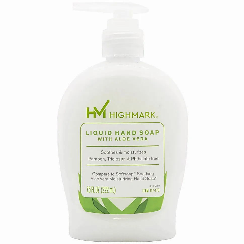 Highmark® Aloe Liquid Hand Soap, Floral Scent, 7.5 Oz, White