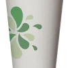 Highmark® Compostable Hot Drink Cups, 16 Oz, White/Green/Black, Pack Of 50
