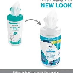 Highmark® Disinfectant Wipes, White, Container Of 75