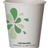 Highmark® ECO Compostable Hot Coffee Cups, 10 Oz, White, Pack Of 500
