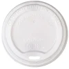 Highmark® ECO Compostable Hot Coffee Cup Lids, White, Pack Of 50