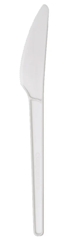 Highmark® ECO Compostable Knives, 6-1/2", White, Pack Of 50