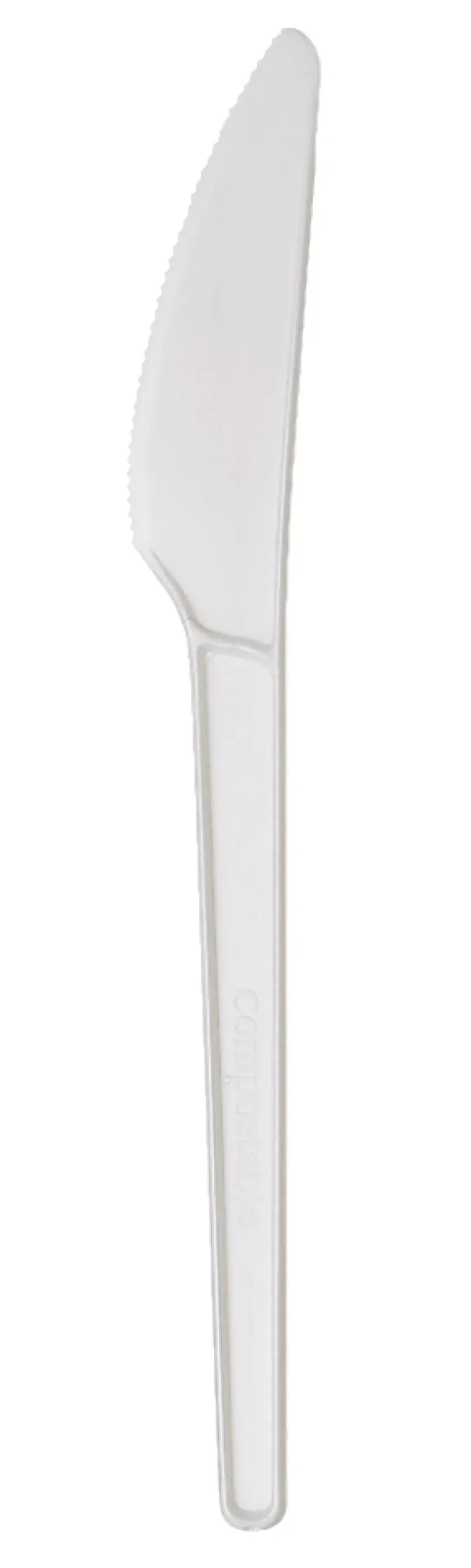 Highmark® ECO Compostable Knives, 6-1/2", White, Pack Of 50