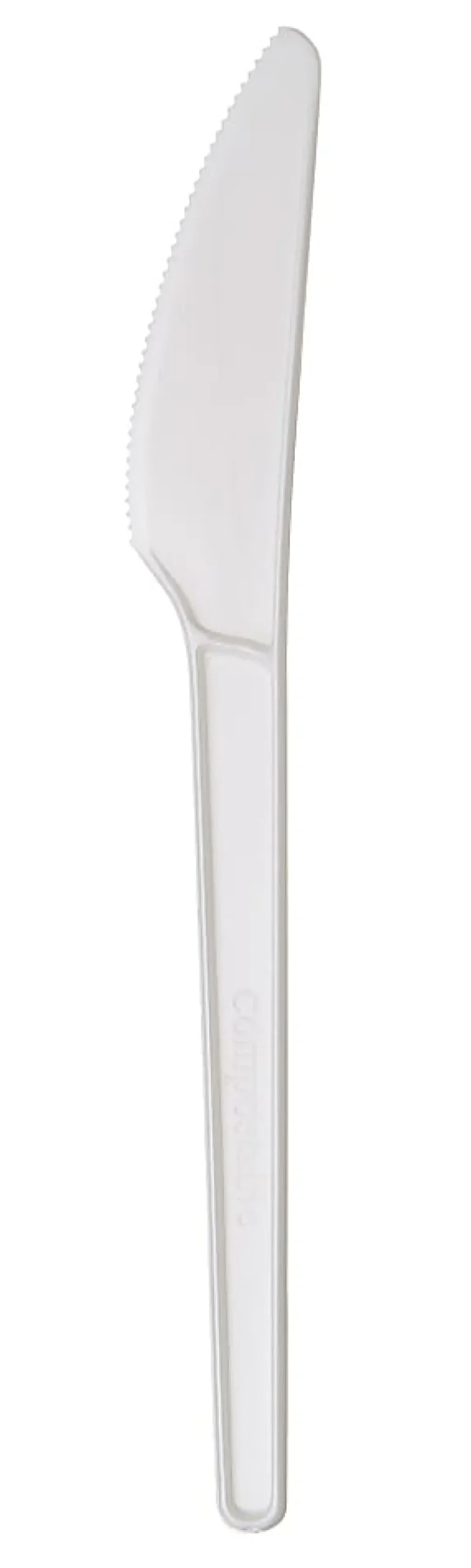 Highmark® ECO Compostable Knives, 6-1/2", White, Case Of 1,000