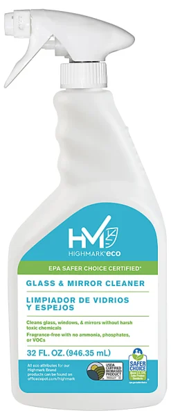Highmark® ECO Glass And Mirror Cleaner, 32 Oz
