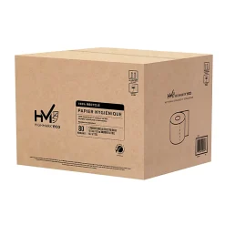 Highmark® ECO 2-Ply Toilet Paper, 100% Recycled, White, 550 Sheets Per Roll, Case Of 80 Rolls