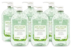 Highmark® Hand Sanitizer With Aloe, Floral Scent, 32 Oz, Green, Case Of 6 Bottles